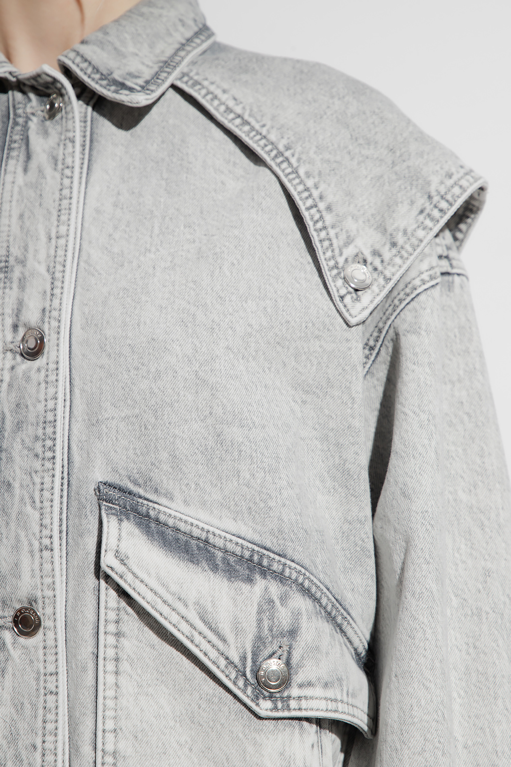 ホットセール - アートトラベルシューズ T-shirt Good Times | Grey Denim jacket Iro Clothing